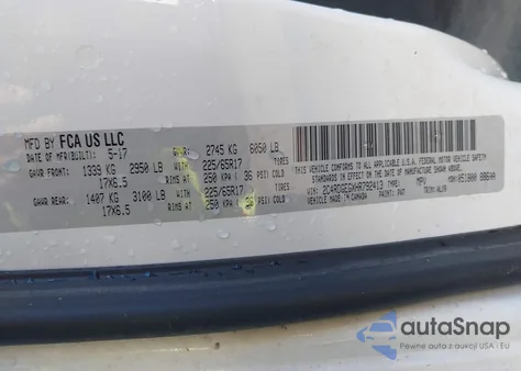 2017 Dodge Grand Caravan Gt from USA, damaged, VIN 2C4RDGEGXHR792413